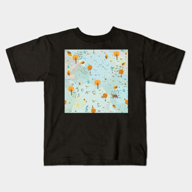 Fall Kids T-Shirt by Countryside